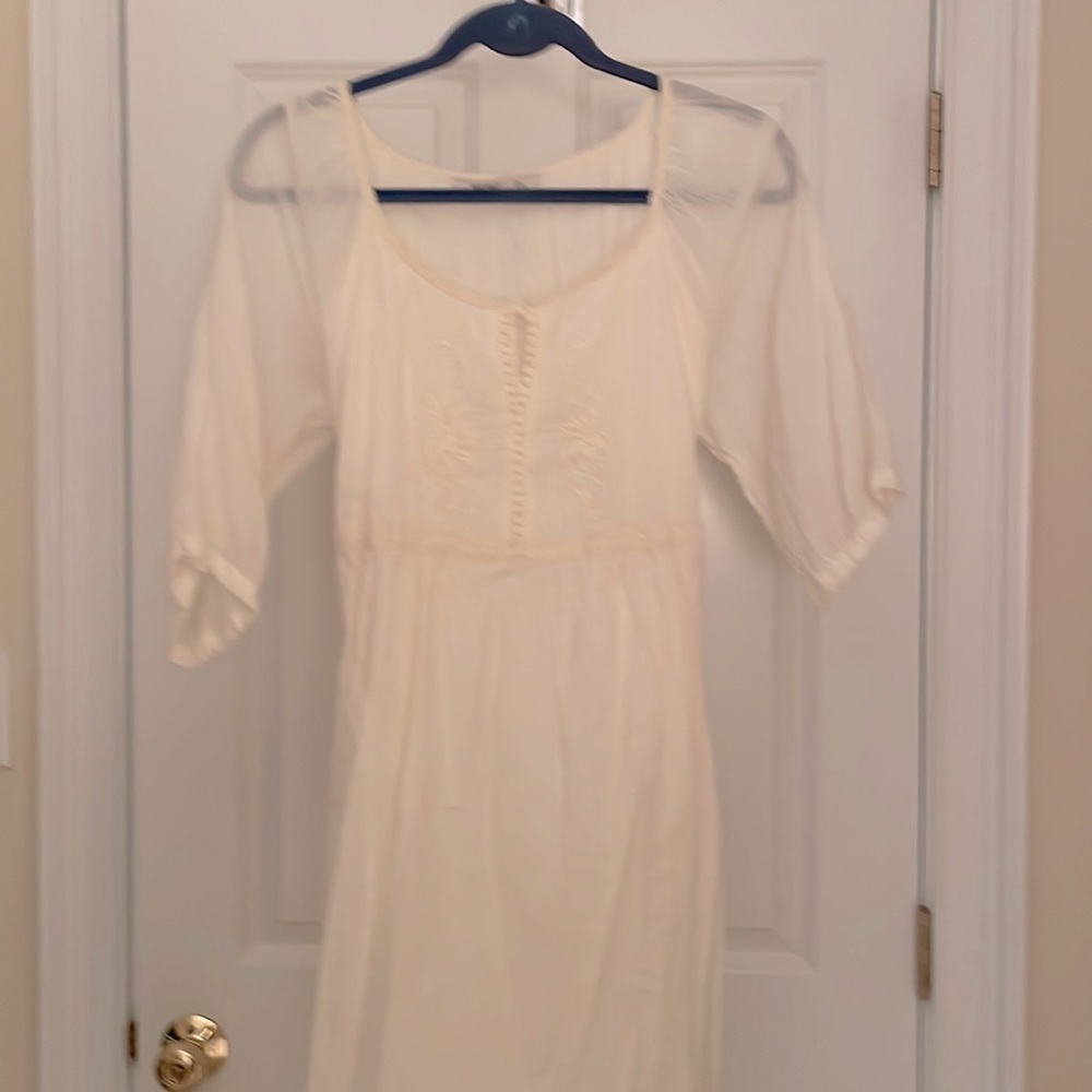 Sheer Off White Dress by Old Navy